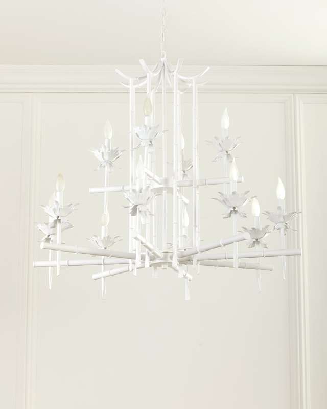 Bamboo 12-Light 2-Tier Chandelier
